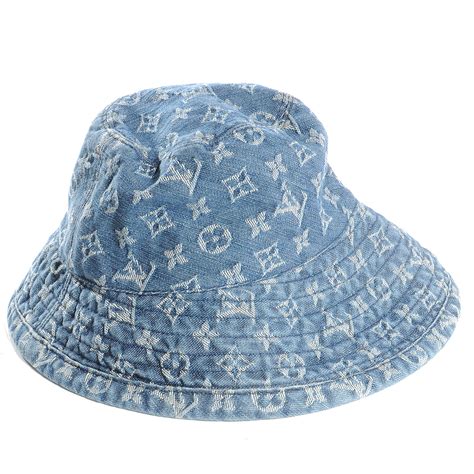 louis vuitton denim bucket hat|louis vuitton bucket hat vintage.